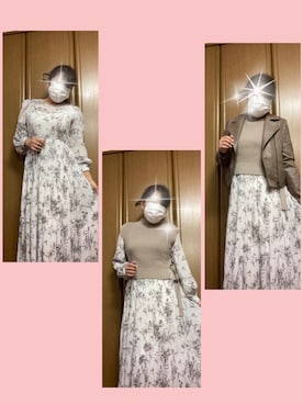 「COCO DEAL（ココディール）のアイテム（ライダースジャケット）」を使った、さち(=^ェ^=)さん（レディース・153cm）の秋コーディネート