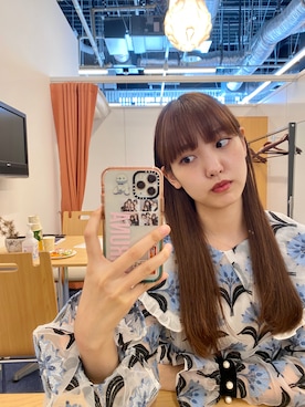 「Sister Jane（シスタージェーン）のアイテム（シャツ/ブラウス）」を使った、飯窪春菜さん（レディース・162cm）の夏コーディネート