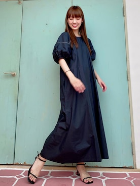 「ステッチ」｜飯窪春菜さん（レディース・162cm・20代）の夏コーディネート
