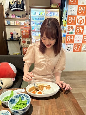 「LILY BROWN（リリーブラウン）のアイテム（ワンピース/ドレス）」を使った、飯窪春菜さん（レディース・162cm）の夏コーディネート