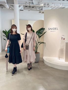 「Leja（レジャ）のアイテム（ワンピース/ドレス）」を使った、飯窪春菜さん（レディース・162cm）の夏コーディネート