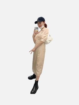 「LILY BROWN（リリーブラウン）のアイテム（ワンピース/ドレス）」を使った、飯窪春菜さん（レディース・162cm）の夏コーディネート