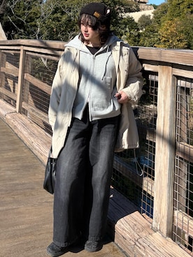 「AH ABAHOUSE（エーエイチアバハウス）のアイテム」を使った、ykn0さん（レディース・158cm）の冬コーディネート