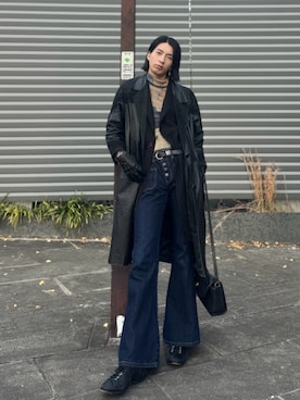 「アイテム（手袋）」を使った、niboshi204さん（メンズ・183cm）の冬コーディネート