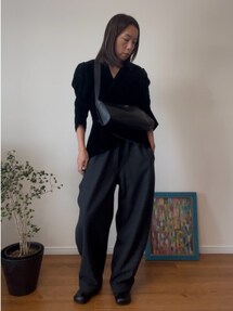 anuke（アンヌーク）の「Velour Gather Blouse（シャツ/ブラウス