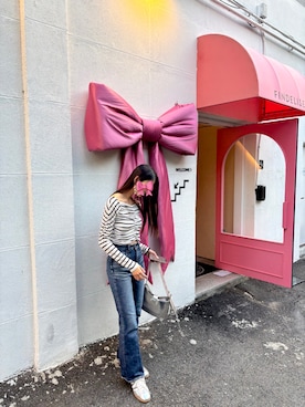 「MOUSSY（マウジー）のアイテム」を使った、るーらさん（骨格ウェーブ・レディース・162cm）の秋コーディネート