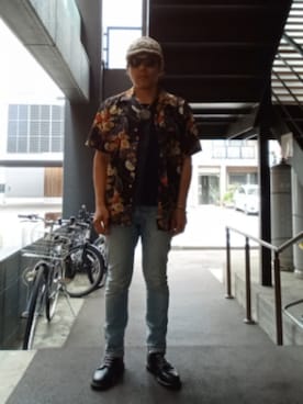 「nonnative(ノンネイティブ)のアイテム(パンツ)」を使った、groove_fuckさん(メンズ・173cm)の夏コーディネート