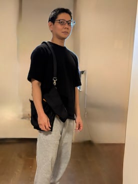 「CONVERSE（コンバース）のアイテム（スウェットパンツ、グレー系）」を使った、こうさん（メンズ・161cm）の秋コーディネート