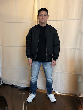 「DIESEL（ディーゼル）のアイテム（デニムパンツ、ブルー系）」を使った、こうさん（メンズ・161cm）の夏コーディネート