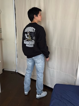 「Guess（ゲス）のアイテム」を使った、こうさん（メンズ・161cm）の夏コーディネート