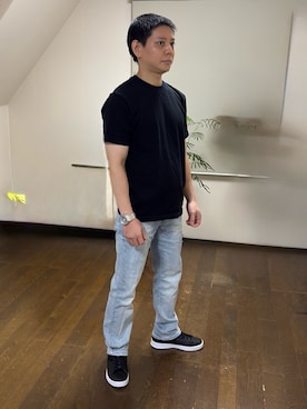 「Guess（ゲス）のアイテム」を使った、こうさん（メンズ・161cm）の秋コーディネート