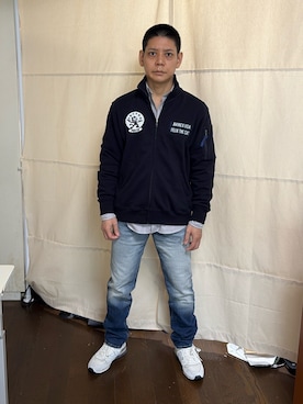 「AVIREX（アヴィレックス）のアイテム」を使った、こうさん（メンズ・161cm）の夏コーディネート