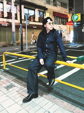 「WAREHOUSE（ウエアハウス）のアイテム」を使った、kylemok1218さん（メンズ・170cm）の冬コーディネート