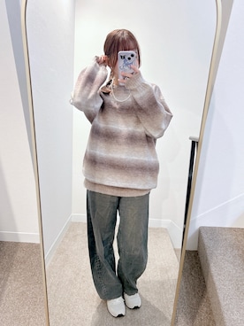 「ADRER（アドラー）のアイテム（ニット/セーター）」を使った、はるさん（レディース・153cm）の秋コーディネート