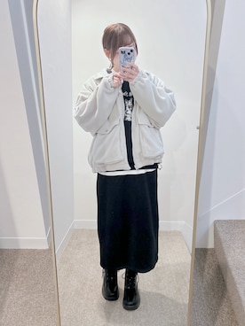 「アイテム（ブルゾン）」を使った、はるさん（レディース・153cm）の秋コーディネート