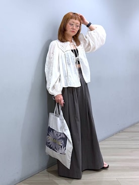 「BABYLONE（バビロン）のアイテム」を使った、CHIEさん（レディース・158cm）の夏コーディネート