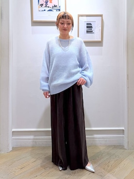 「アイテム（ネックレス）」を使った、CHIEさん（レディース・158cm・40代）の冬コーディネート