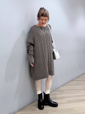 CHIEさん(レディース・158cm)の冬コーディネート