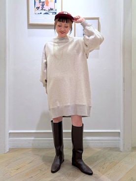 「アイテム（ワンピース）」を使った、CHIEさん（レディース・158cm・40代）の冬コーディネート