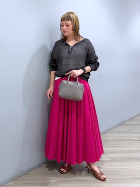 「BABYLONE（バビロン）のアイテム」を使った、CHIEさん（レディース・158cm）の春コーディネート