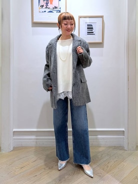 「アイテム（パンプス）」を使った、CHIEさん（レディース・158cm・40代）の冬コーディネート