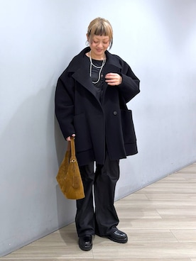 「PAYDAY(ペイデイ)のアイテム」を使った、CHIEさん(レディース・158cm)の冬コーディネート