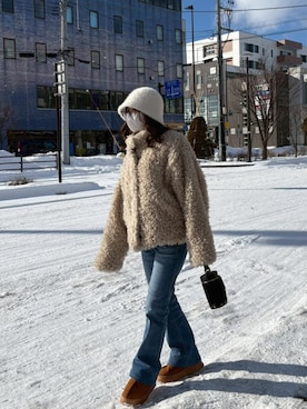 「LIAN（リアン）のアイテム」を使った、fukiさん（レディース・149cm）の冬コーディネート