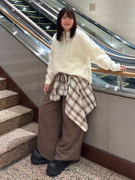 小坂 紗麗さん(レディース・162cm)の冬コーディネート