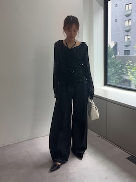 「mystic（ミスティック）のアイテム（その他シューズ）」を使った、mika🍊さん（レディース・155cm）の夏コーディネート