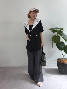 「mystic（ミスティック）のアイテム（サンダル）」を使った、mika🍊さん（レディース・155cm）の春コーディネート