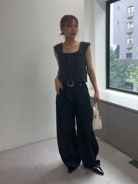 「mystic（ミスティック）のアイテム（その他シューズ）」を使った、mika🍊さん（レディース・155cm）の夏コーディネート