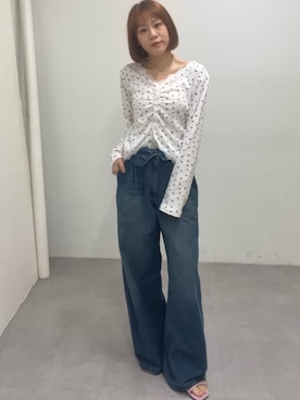 「mystic（ミスティック）のアイテム（サンダル）」を使った、mika🍊さん（レディース・155cm）の春コーディネート