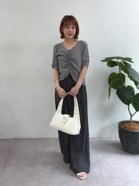 「mystic（ミスティック）のアイテム（サンダル）」を使った、mika🍊さん（レディース・155cm）の春コーディネート