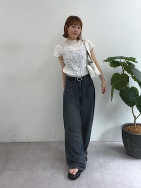 「mystic（ミスティック）のアイテム（サンダル）」を使った、mika🍊さん（レディース・155cm）の春コーディネート