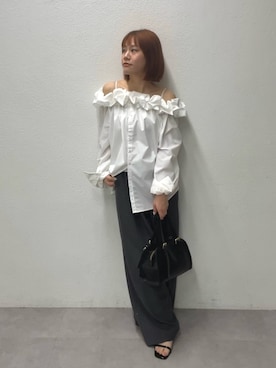 「mystic（ミスティック）のアイテム（サンダル）」を使った、mika🍊さん（レディース・155cm）の春コーディネート