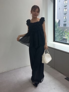 「mystic（ミスティック）のアイテム（その他シューズ）」を使った、mika🍊さん（レディース・155cm）の夏コーディネート