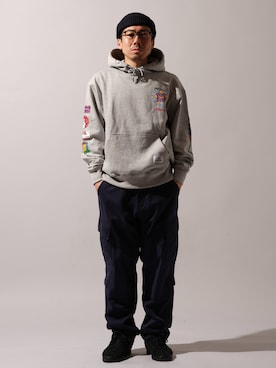 「Alpha Industries（アルファインダストリーズ）のアイテム」を使った、sawakitaさん（メンズ・170cm）の春コーディネート