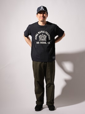 「Alpha Industries（アルファインダストリーズ）のアイテム」を使った、sawakitaさん（メンズ・170cm）の春コーディネート