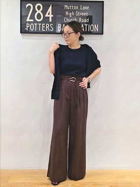 「アイテム（アンサンブル）」を使った、kim_kim___nbbさん（レディース・154cm）の秋コーディネート
