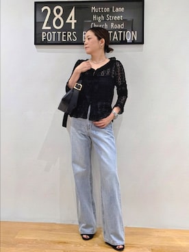 「NATURAL BEAUTY BASIC（ナチュラルビューティーベーシック）のアイテム（ショルダーバッグ）」を使った、kim_kim___nbbさん（レディース・154cm）の夏コーディネート