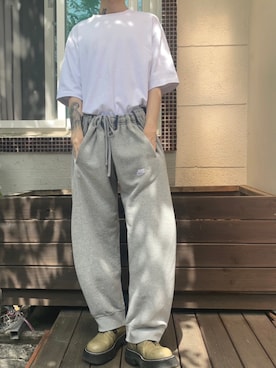 「RAF SIMONS（ラフシモンズ）のアイテム」を使った、BUMSさん（メンズ・180cm）の夏コーディネート