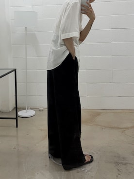 「THE ROW（ザロウ）のアイテム」を使った、BUMSさん（メンズ・180cm）の夏コーディネート