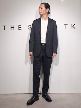 「アイテム（スーツパンツ）」を使った、aoi0326さん（メンズ・173cm）の秋コーディネート