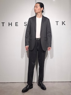 「アイテム（スーツパンツ）」を使った、aoi0326さん（メンズ・173cm）の秋コーディネート