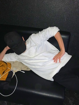 「H&M（エイチ・アンド・エム）のアイテム（帽子）」を使った、h17taさん（メンズ・167cm）の夏コーディネート
