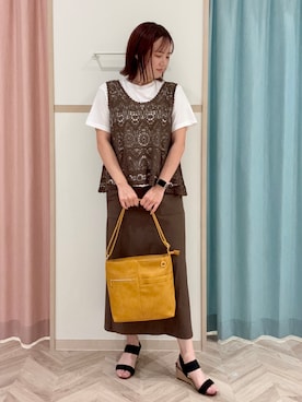 「SHOO・LA・RUE（シューラルー）のアイテム（サンダル）」を使った、yuuuu0514さん（レディース・167cm）の夏コーディネート