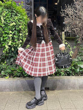 「MARY QUANT（マリークワント）のアイテム」を使った、陽立 ひとえさん（レディース・156cm）の秋コーディネート