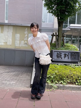 「DIAVEL（ディアベル）のアイテム」を使った、るん♪さん（レディース・156cm）の夏コーディネート