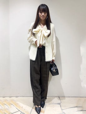 「index（インデックス）のアイテム」を使った、miaさん（レディース・155cm）の秋コーディネート