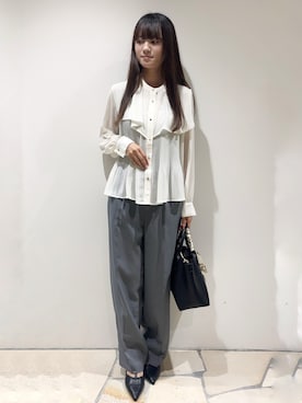 「index（インデックス）のアイテム」を使った、miaさん（レディース・155cm）の秋コーディネート